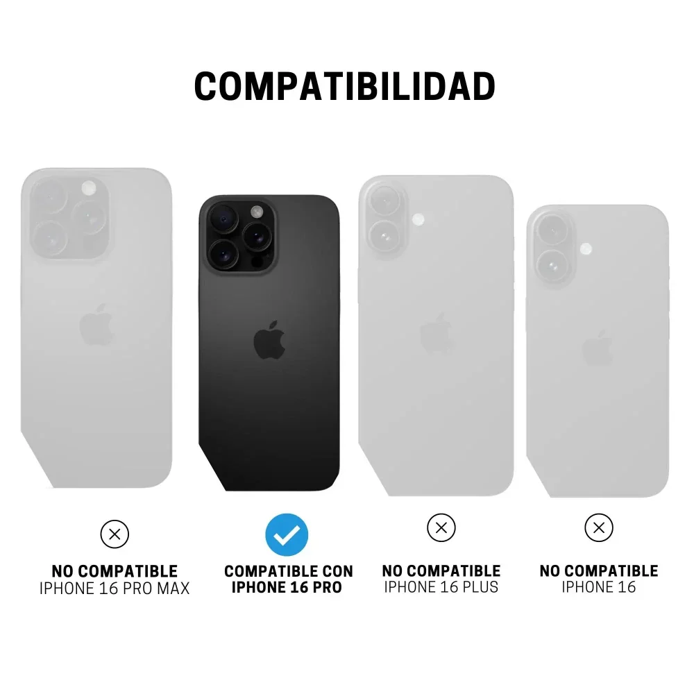 Case ItSkins Hybrid R Clear con MagSafe para iPhone 16 Pro - Transparente - Image 10